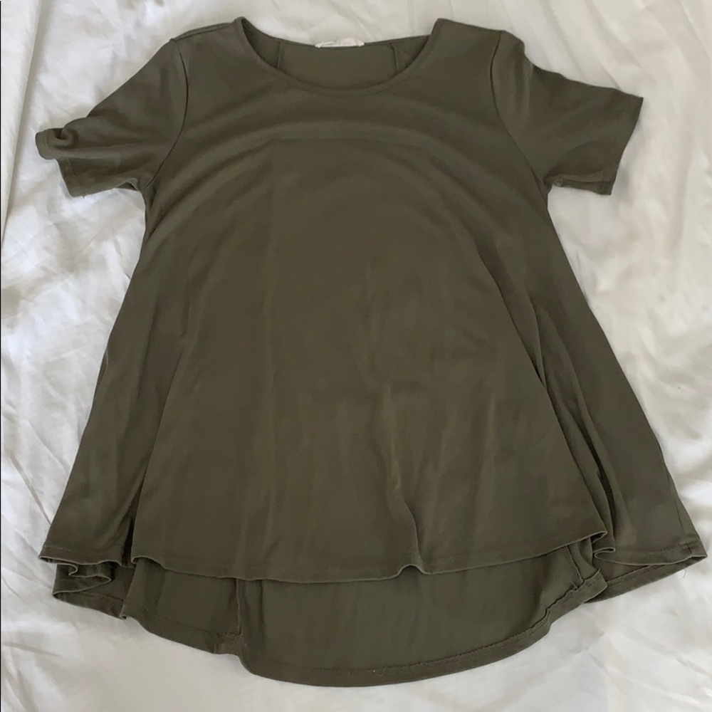 Olive green dressy T-shirt